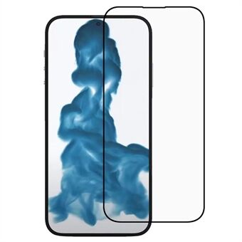 For iPhone 15 Pro Max Full Thick Glue Tempered Glass Screen Protector Silk Printing Phone Full Cover Film