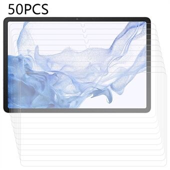 50Pcs Tempered Glass Film for Samsung Galaxy Tab S7 / S8 , Sensitive Touch HD Tablet Screen Protector