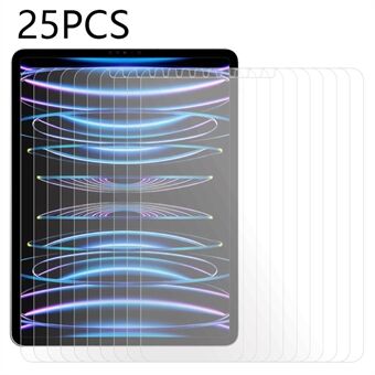 25PCS Screen Protector for iPad Pro 11 (2018) / (2020) / (2021) / (2022) / iPad Air (2020) / (2022) , Clear Tempered Glass Touch Sensitive Film