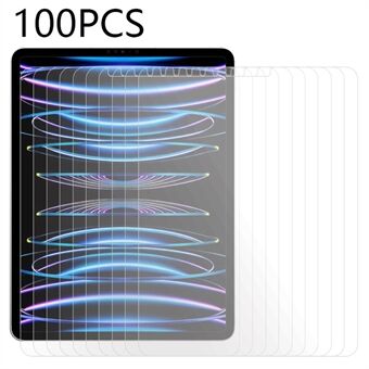 100PCS Screen Protector for iPad Pro 11 (2018) / (2020) / (2021) / (2022) / iPad Air (2020) / (2022) , Scratch Protection Tempered Glass Clear Film