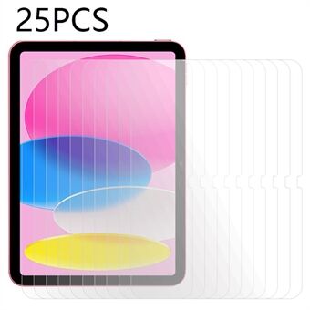 25PCS For iPad 10.9 (2022) Screen Protector Tempered Glass Tablet Screen Film Clear Guard