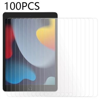 100PCS For iPad 10.2 (2019) / (2020) / (2021) Screen Protector Scratch Resistant Tempered Glass Film