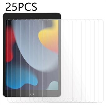 25PCS For iPad 10.2 (2019) / (2020) / (2021) Clear Screen Protector Highly Sensitive Tempered Glass Film