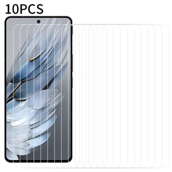 RURIHAI 10Pcs Screen Film for ZTE nubia Z50S Pro 5G , 0.18mm 2.5D Arc Edge High Aluminum-silicon Glass Screen Protector