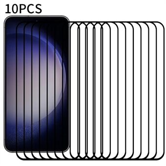 RURIHAI 10Pcs For Samsung Galaxy S23 FE 2.5D 0.26mm Screen Protector High Aluminum-silicon Glass Secondary Hardening Film