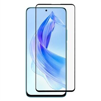 Tempered Glass Film for Honor 90 Lite 5G / X50i 5G , Silk Printing Full Glue Scratch-proof Full Screen Protector