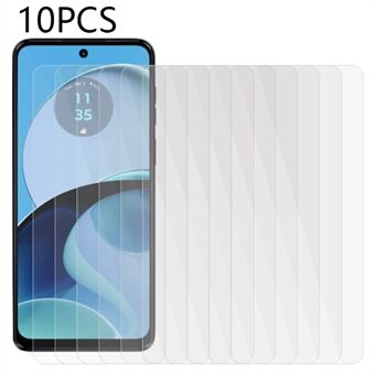 10Pcs 0.3mm 2.5D Screen Protector for Motorola Moto G14 4G Anti-explosion Tempered Glass HD Phone Screen Film