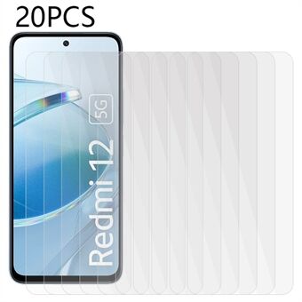 20Pcs 0.3mm Anti-explosion Screen Film for Xiaomi Redmi 12 5G HD 2.5D Tempered Glass Screen Protector