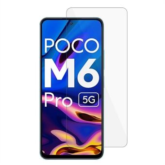 For Xiaomi Poco M6 Pro 5G 2.5D Arc Edge Screen Protector High Aluminum-silicon Glass Phone Screen Film