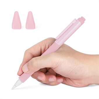 Soft Silicone Case Sleeve for Apple Pencil (2nd Generation) Non-Slip Pencil Grip Holder with 2Pcs Nibs Cover