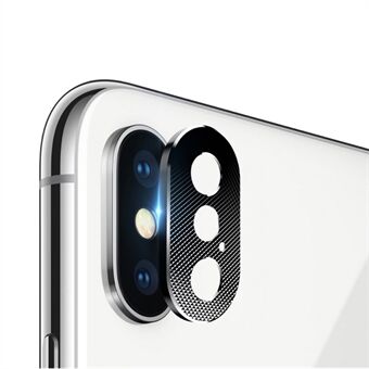 Camera Lens Protector Metal Cover for iPhone X/XS 5.8 inch - Black