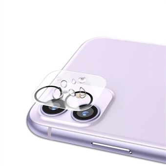 MOCOLO for iPhone 11 6.1 inch Silk Print HD Tempered Glass Camera Lens Protector - Black