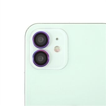 HD Clear Colorful Frame + Glass Camera Lens Protector (2Pcs/Set) for iPhone 11 / iPhone 12 / iPhone 12 Mini