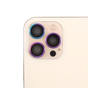 HD Clear Colorful Frame + Glass Camera Lens Protector (3Pcs/Set) for iPhone 11 Pro / iPhone 11 Pro Max / iPhone 12 Pro