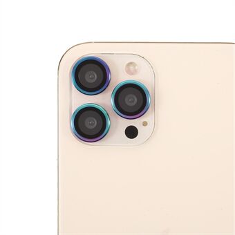 Multi-Color Edge Ultra Clear Metal Bumper Glass Camera Lens Protector Film (3Pcs/Set) for iPhone 12 Pro Max