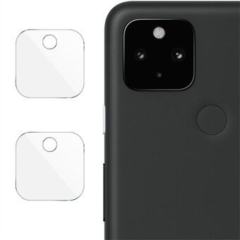 IMAK 2Pcs/Pack High Transparency Abrasion Resistant High Transparency Glass Protector Camera Lens Film for Google Pixel 5