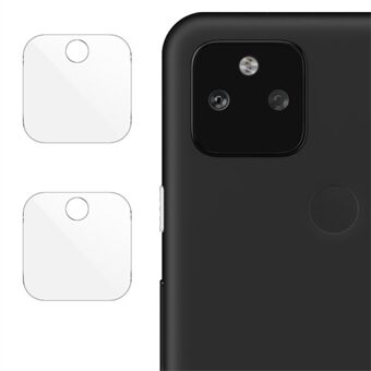 IMAK 2Pcs/Pack Case Friendly HD Clear Anti-Scratch Tempered Glass Camera Lens Screen Protector for Google Pixel 5a 5G