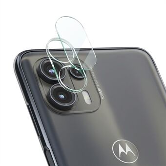 IMAK Anti-Scratch High Definition Full Coverage Tempered Glass Camera Lens Film + High Transparency Acrylic Lens Cap for Motorola Edge 20 Lite