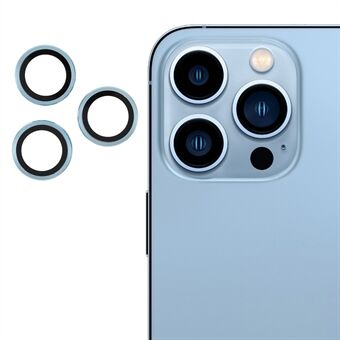 3pcs/Set Ultra Clear Monochrome AGC Glass Camera Lens Film Guard for iPhone 13 Pro 6.1 inch/13 Pro Max 6.7 inch - Multi