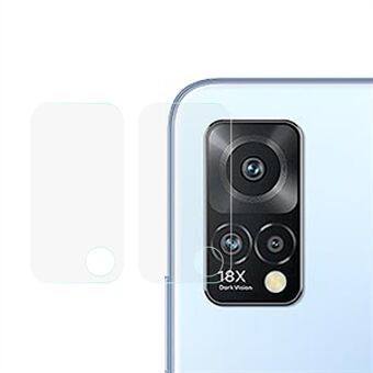 2Pcs/Set Ultra Clear Scratch-resistant Full Coverage Tempered Glass Camera Lens Protective Film for Meizu 18X