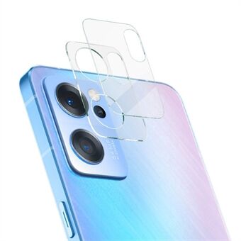 IMAK for Oppo Reno7 5G Full Cover High Definition Wear-resistant Tempered Glass Camera Lens Protector + Acrylic Lens Cap