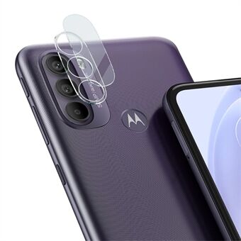 IMAK for Motorola Moto G31 Full Cover Wear-resistant HD Clear Tempered Glass Camera Lens Film + Acrylic Lens Cap