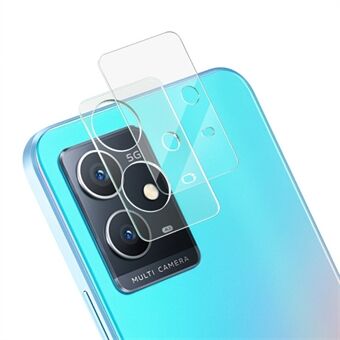 IMAK For vivo Y33s 5G High Transparency Clear HD Full Coverage Tempered Glass Camera Lens Film + Acrylic Lens Cap