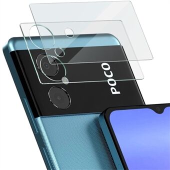 IMAK for Xiaomi Poco M4 5G High Definition Tempered Glass Lens Film + Acrylic Lens Cap Integrated Back Camera Lens Cover