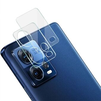 IMAK For Motorola Moto S30 Pro 5G / Edge 30 Fusion 5G Camera Lens Protector HD Clear Tempered Glass Film + Acrylic Lens Cap