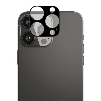 AMORUS Camera Lens Protector for iPhone 13 Pro 6.1 inch / 13 Pro Max 6.7 inch, Silk Printing Anti-fingerprints Tempered Glass Camera Lens Protective Film - Black