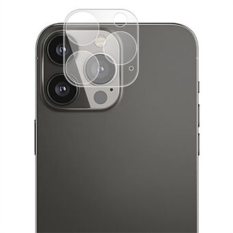 AMORUS Camera Lens Protector for iPhone 13 Pro 6.1 inch / 13 Pro Max 6.7 inch, Anti-Fingerprint Anti-Scratch HD Clarity Silk Printing Tempered Glass Film