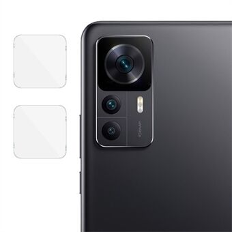 IMAK 2Pcs / Set Camera Lens Protector for Xiaomi 12T Pro 5G, HD Tempered Glass Scratch Resistant Lens Protective Film