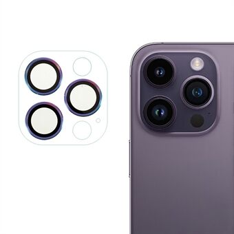 RURIHAI Phone Rear Camera Lens Protector For iPhone 14 Pro / 14 Pro Max Hard Metal + Acrylic Anti-scratch HD Clear Lens Film - Multi