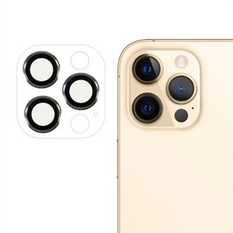 RURIHAI For iPhone 12 Pro Max 6.7 inch Hard Metal + Acrylic Phone Rear Camera Lens Protector HD Clear Lens Film