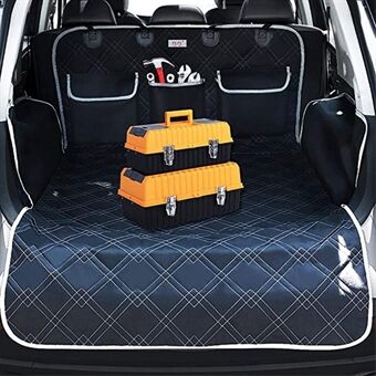 CS020 185x103cm Pet Trunk Cargo Cover Liner Non-slip Waterproof Dog Rest Cover Mat with 3 Storage Pockets for Car