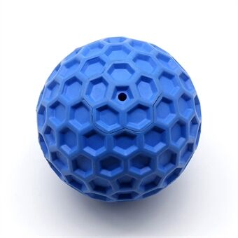 Honeycomb Ball Natural Rubber Pet Teeth Massage Ball Dog Chewing Bite Toy with Squeaky Sound