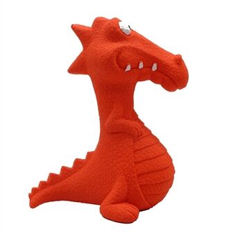 Cute Dinosaur Shape Natural Rubber Pet Teeth Cleaning Bite Toy Dog Chewing Squeaky Sound Toy