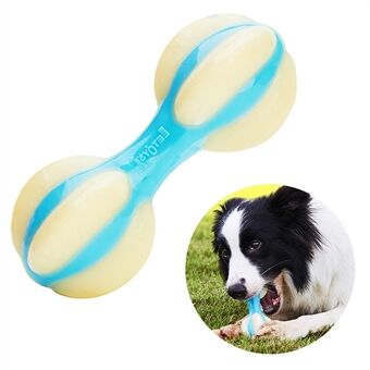 EETOYS M Size Dumbbell Shape Pet Toy PA+PU Bite Resistant Dog Chewing Catch Interactive Toy