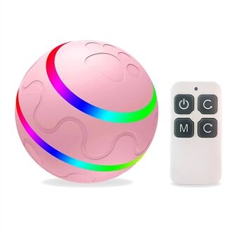 Cat Dog Puppy Wicked Ball USB Rechargeable LED Light Electric Self-Playing Toy with Remote Control ST