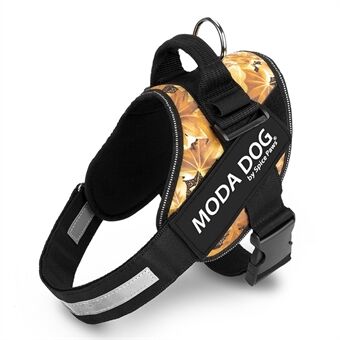 MODA DOG H047 Size M, Medium/Large Dog Harness Side Clip Pet Vest Anti-Rush Easy Control Chest Strap with Reflective Strap - Peace Guard