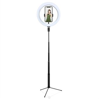 J26 10-Inch LED Ring Light Photography Video Live Studio Fill light with Tripod Bracket and Bluetooth Remote Control