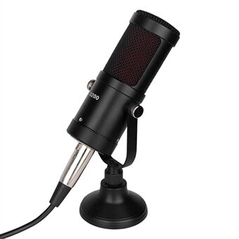 S200 Recording Condenser Microphone with Base for Streaming Chatting K Song