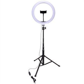 10-inch Dimmable LED Ring Light Fill Light with Tripod Stand and Mobile Phone Clip