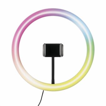 MOMAX 12inch RGB Dimmable Selfie Ring Light for Vlog YouTube Video Live Stream Photography