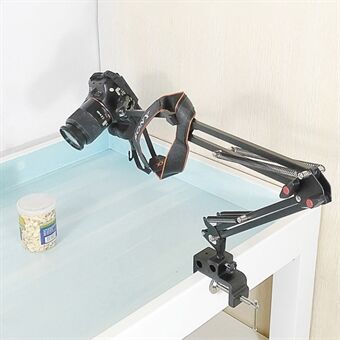 Flexible Long Arm Swivel Clamp Clip Mount Holder Stand Desktop Bracket for 208B DSLR Camera Monitor