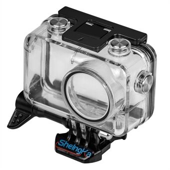 SHELNGKA FLW306 Waterproof Case Housing Case Diving Protective Housing Shell 40 Meter for DJI Osmo Action Camera - Black