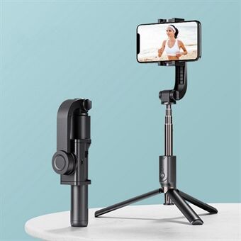 W20 3 in 1 Handheld Gimbal Phone Stabilizer + Tripod + Bluetooth Selfie Stick (CE Certified) - Black