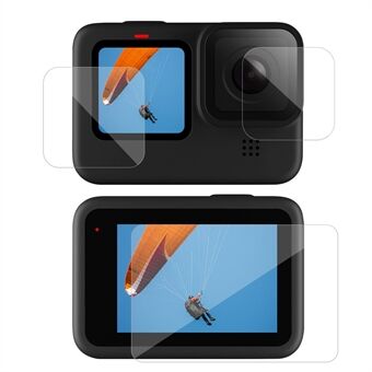 AT1091 6Pcs/Set Tempered Glass Screen Protectors Lens Film for GoPro Hero9