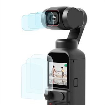 RCGEEK 3PCS Lens + LCD Tempered Glass Screen Protector for DJI OSMO Pocket 2