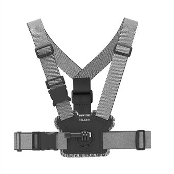 TELESIN GP-CGP-T06 Adjustable Chest Belt Strap with 2 Mount Position for GoPro Hero Action Camera